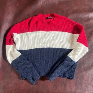 Red white and blue boutique sweater